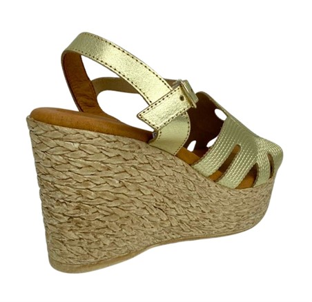 SANDALIAS CUÑA EVA FRUTOS 10058 1955 ORO