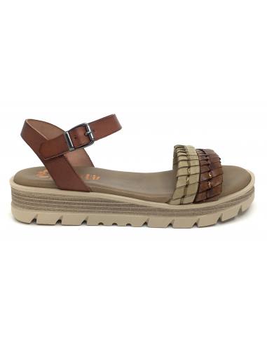 SANDALIAS CUÑA PORRONET 8688 2928 CUERO