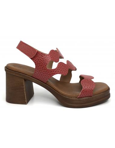 SANDALIAS TACÓN EVA FRUTOS 8717 3615 ROJO