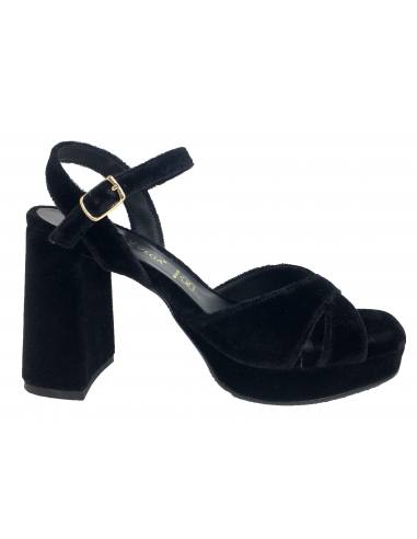 SANDALIAS TACÓN DANIELA VEGA 9089 2253 NEGRO