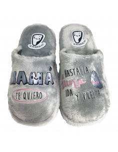 ZAPATILLAS SE ME RIEN LOS PIES 9150 MAMA TE QUIERO GRIS