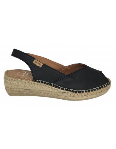 SANDALIAS CUÑA TONI PONS 9286 BERNIA PIEL NEGRO