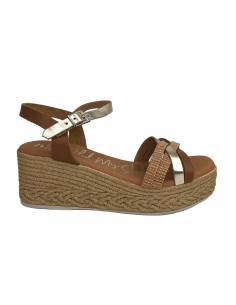 SANDALIAS CUÑA SANDALS 9845 5453 CUERO