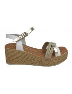 SANDALIAS CUÑA SANDALS 9846 5453 BLANCO