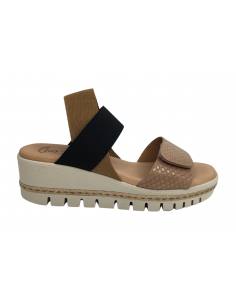 SANDALIAS CUÑA XBONITA 9866 2158 TAUPE