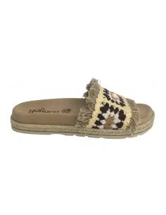 SANDALIAS PLANA YOKONO 9891 RUBIA 006 BEIGE