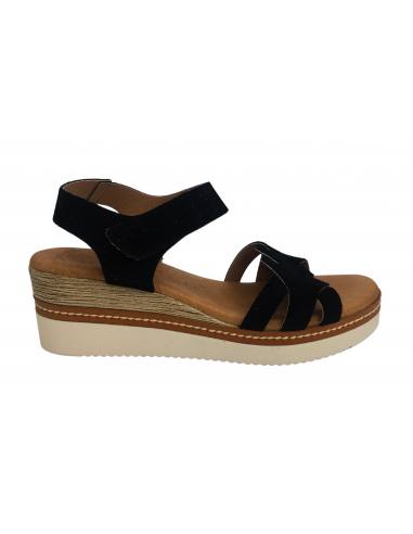 SANDALIAS CUÑA EVA FRUTOS 9905 504 NEGRO