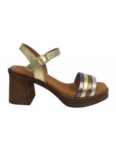 SANDALIAS TACÓN EVA FRUTOS 9911 3690 ORO