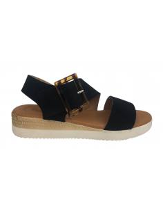 SANDALIAS CUÑA EVA FRUTOS 9913 4218 NEGRO