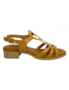 SANDALIAS PLANA EVA FRUTOS 10056 1388 CUERO