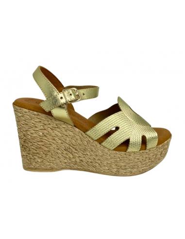SANDALIAS CUÑA EVA FRUTOS 10058 1955 ORO
