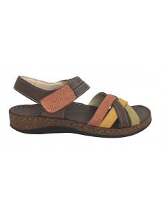 SANDALIAS PLANA WALK & FLY 10091 3861-43170 MARRON