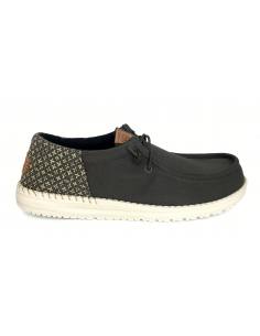 MOCASINES DUDE 11409 WALLY FUNKY BLOCK PRINT NEGRO
