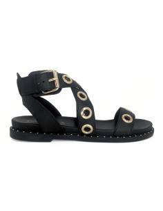 SANDALIAS PLANA CARMELA 11574 162389 NEGRO