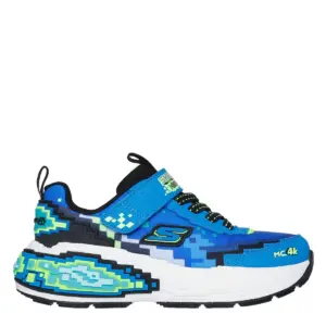 Deportivos Skechers de Niño modelo 402160L BBLMBLK en azul