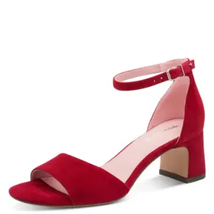 Alternative view of Sandalias Tacón Tamaris de Mujer modelo 28347 en rojo