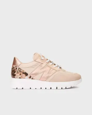 Deportivos Casual Wonders de Mujer modelo A-24100 en beige