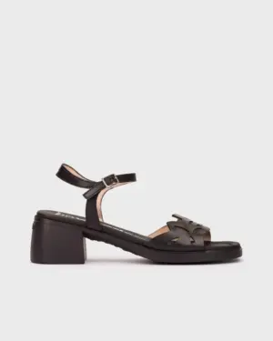 Sandalias Tacón Wonders de Mujer modelo D-2301 en negro