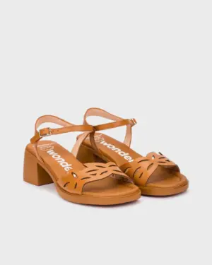 Alternative view of Sandalias Tacón Wonders de Mujer modelo D-2301 en cuero