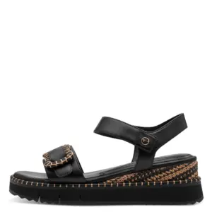 Sandalias Cuña Tamaris de Mujer modelo 28223 en negro