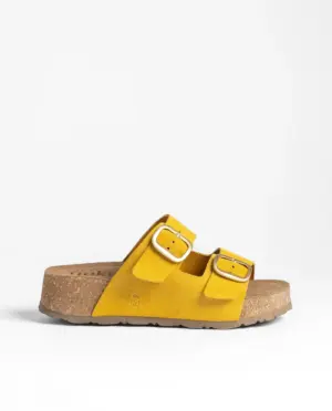 Sandalias Plana Yokono de Mujer modelo WI WI 003 en mostaza