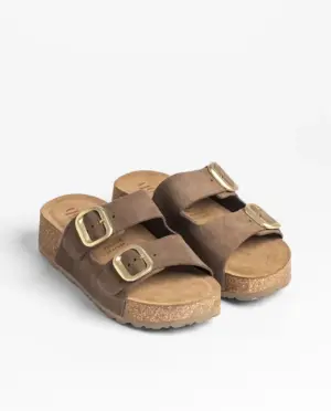 Alternative view of Sandalias Plana Yokono de Mujer modelo WI WI 003 en marron
