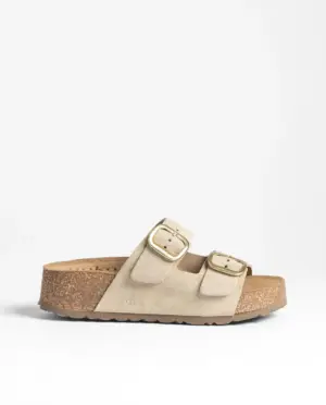 Sandalias Plana Yokono de Mujer modelo WI WI 003 en beige
