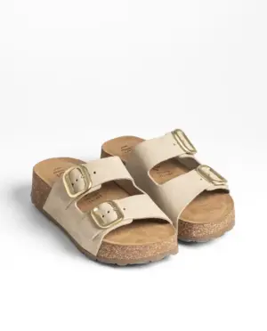 Alternative view of Sandalias Plana Yokono de Mujer modelo WI WI 003 en beige