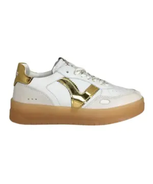 Deportivos Casual Victoria de Mujer modelo 1257130 BL-ORO en blanco