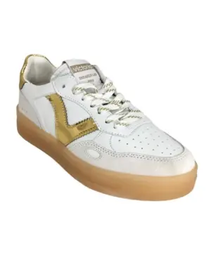Alternative view of Deportivos Casual Victoria de Mujer modelo 1257130 BL-ORO en blanco
