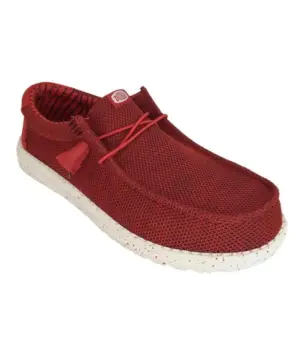 Alternative view of Mocasines Dude de Hombre modelo WALLY STRETCH MESH en rojo