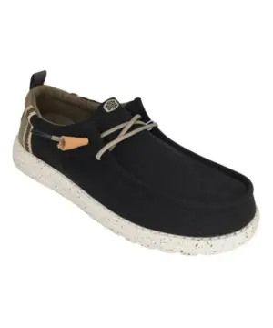 Alternative view of Mocasines Dude de Hombre modelo WALLY SUMMER LINEN en negro
