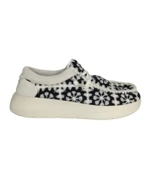 Mocasines Dude de Mujer modelo WENDY COMF COTTAGE CROCHET en negro