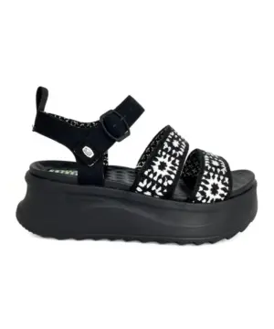 Sandalias Cuña Dude de Mujer modelo DELRAY BUCKLECOTTAGE CROCHET en negro