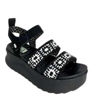 Alternative view of Sandalias Cuña Dude de Mujer modelo DELRAY BUCKLECOTTAGE CROCHET en negro