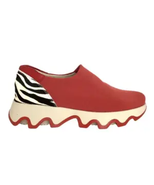 Zapatillas Lince de Mujer modelo 50165 en rojo