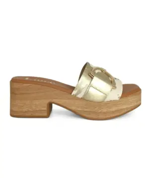 Zuecos Lince de Mujer modelo 52552 en oro