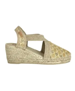 Sandalias Cuña Toni Pons de Mujer modelo TERRA TT NATURAL en beige