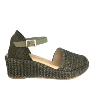 Sandalias Cuña Pitillos de Mujer modelo 10560 en verde