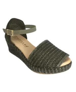 Alternative view of Sandalias Cuña Pitillos de Mujer modelo 10560 en verde