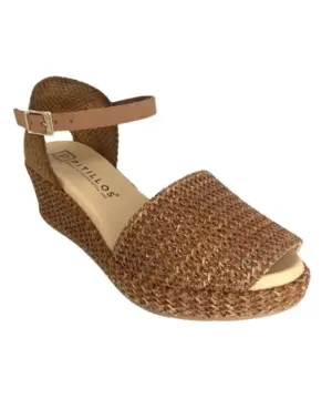 Alternative view of Sandalias Cuña Pitillos de Mujer modelo 10560 en cuero