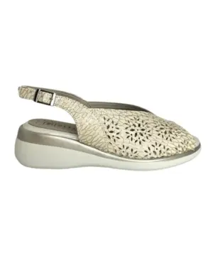Sandalias Cuña Pitillos de Mujer modelo 10342 en oro