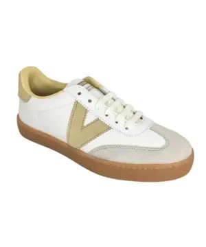 Alternative view of Deportivos Casual Victoria de Mujer modelo 1126206 BL-AMARILLO en blanco
