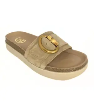 Alternative view of Sandalias Plana Vendetta By Claudia de Mujer modelo 5C-MICO en beige