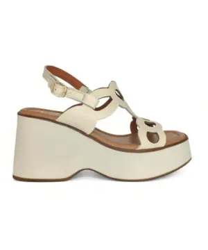 Sandalias Cuña Vendetta By Claudia de Mujer modelo 21C-MANAOS en beige