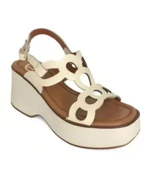 Alternative view of Sandalias Cuña Vendetta By Claudia de Mujer modelo 21C-MANAOS en beige