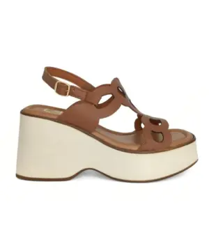 Sandalias Cuña Vendetta By Claudia de Mujer modelo 21C-MANAOS en cuero