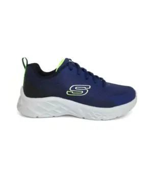 Deportivos Skechers de Niño modelo 403925L NBLM en azul