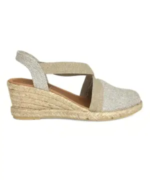 Sandalias Cuña Mediterranea de Mujer modelo 50185 en plata