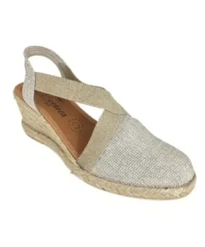 Alternative view of Sandalias Cuña Mediterranea de Mujer modelo 50185 en plata